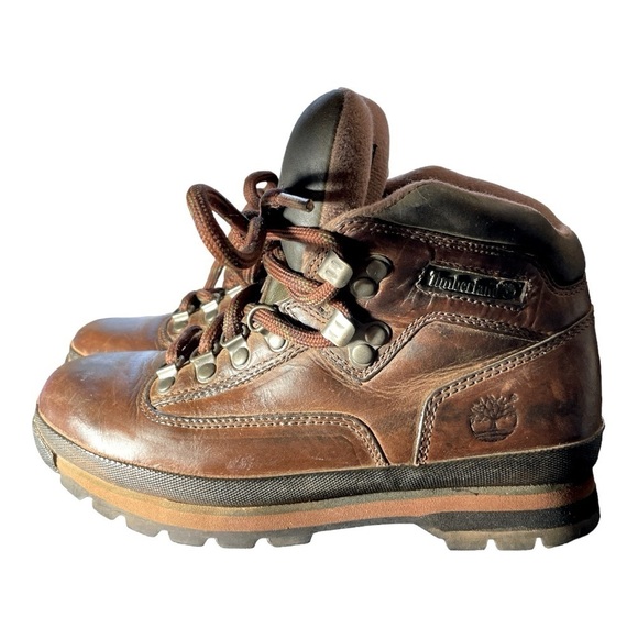 Timberland Euro Hiker 95301 Women’s Brown Leather  Waterproof boot sz: 7M - Picture 1 of 8